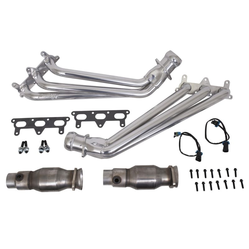 BBK — 2010-2011 CAMARO V6 1-5/8 LONG TUBE HEADERS W/CATS (POLISHED SILVER CERAMIC)
Long Tube Exhaust Header