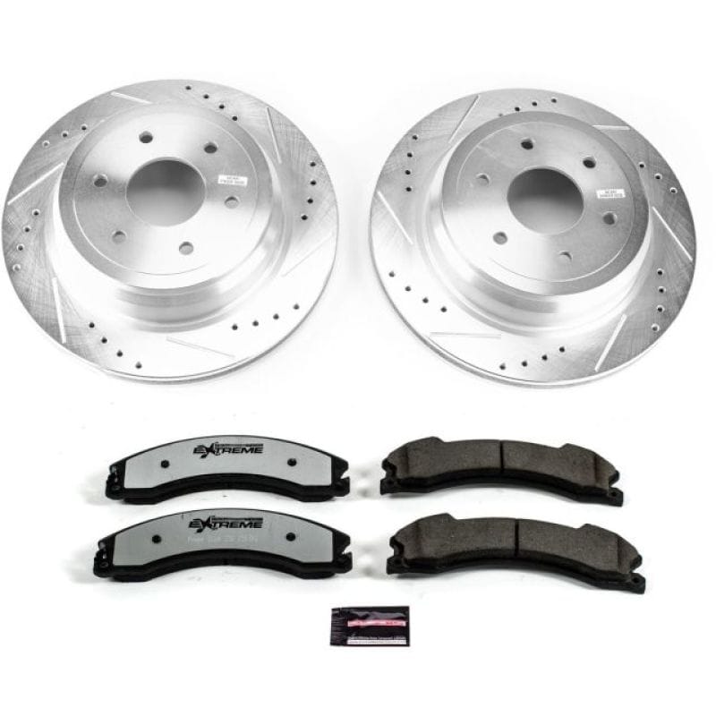 PowerStop — Z36 Truck and SUV Carbon-Fiber Ceramic Brake Pad and Drilled & Slotted Rotor Kit