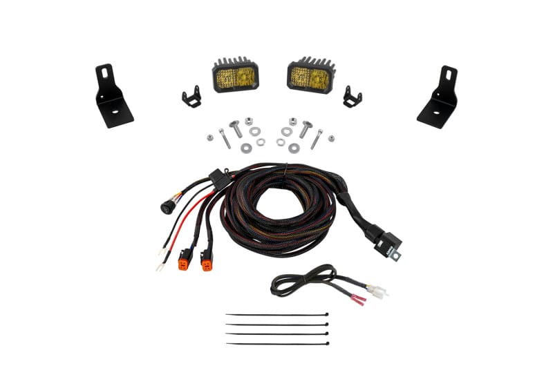 Diode Dynamics — Diode Dynamics 2022+ Ford Maverick, C2 Sport Stage Series Ditch Light Kit Yellow Combo