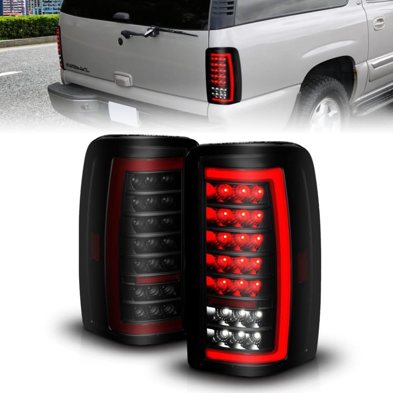 ANZO — ANZO 00-06 Chevrolet Tahoe / GMC Yukon Full LED Taillights w/ Lightbar Black Housing/Smoke Lens
Tail Light Set