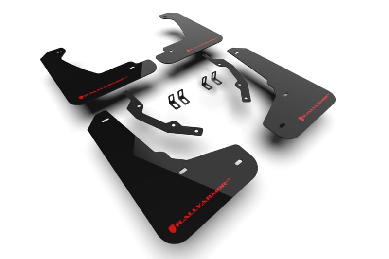 Rally Armor — Black Mud Flap/Red Logo