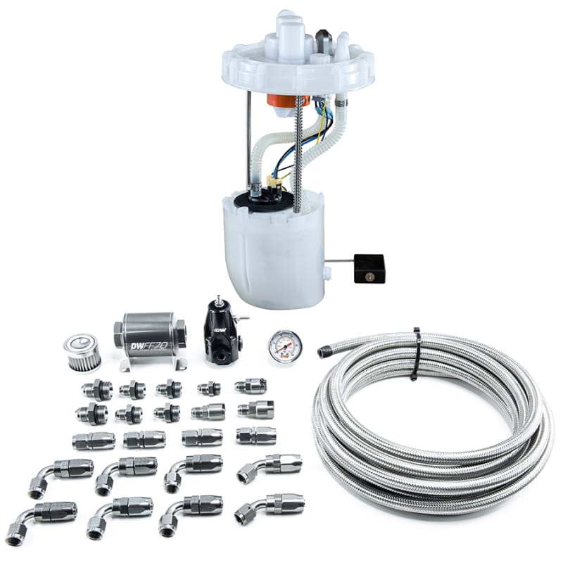 DeatschWerks — DW400 Pump Module + Return Kit SS CPE for 9th Gen Honda Civic Si
DW400 Pump Module with CPE return kit for 9th Gen Civic SI