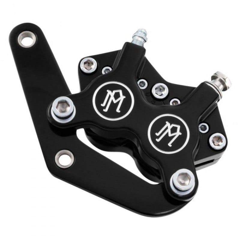 Performance Machine — Performance Machine Front Narrow 4 Piston Classic Caliper/Bracket - Contrast Cut