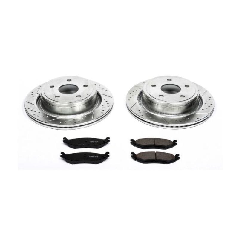 PowerStop — Z23 Daily Driver Carbon-Fiber Ceramic Brake Pad and Drilled & Slotted Rotor Kit