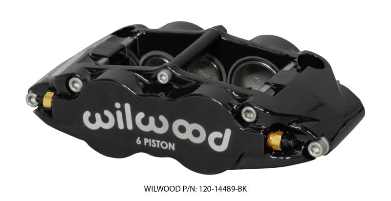 Wilwood — CALIPER,FNSL6R-DS,1.62/1.12/1.12,1.25 ROTOR,R/H,DUST SEAL,BLACK
