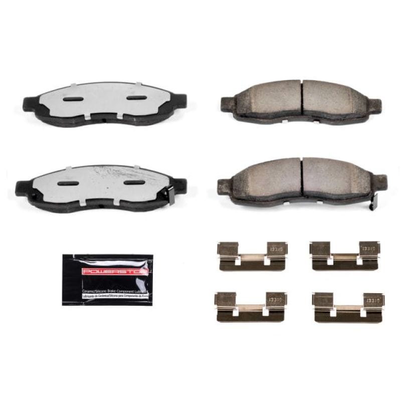 PowerStop — PowerStop - Z36 Truck and SUV Carbon-Fiber Ceramic Brake Pads with Hardware Kit