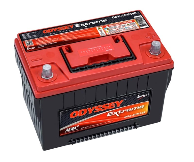 Odyssey Battery — battery, auto, Odyssey ODX-AGM34R, group 34R AGM
