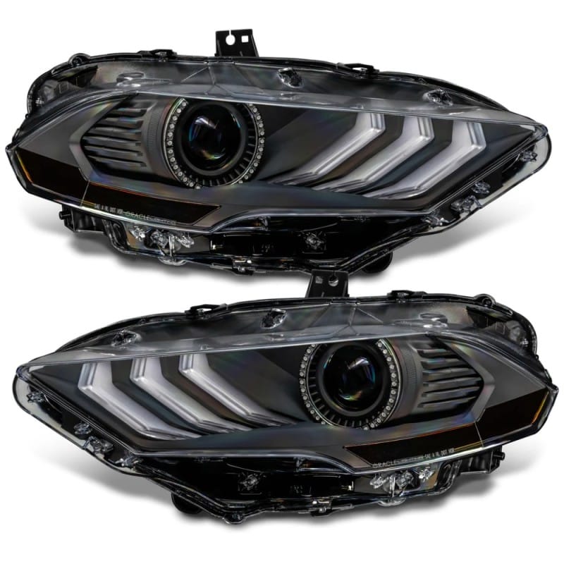 ORACLE Lighting — 2018-2023 Ford Mustang Black Series Dynamic ColorSHIFT(tm) LED Headlights