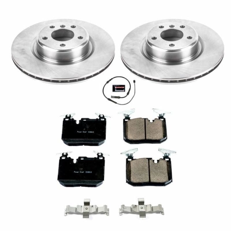 PowerStop — OE Stock Replacement Low-Dust Ceramic Brake Pad and Rotor Kit