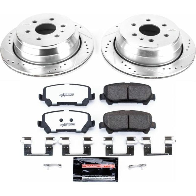 PowerStop — Z36 Truck and SUV Carbon-Fiber Ceramic Brake Pad and Drilled & Slotted Rotor Kit