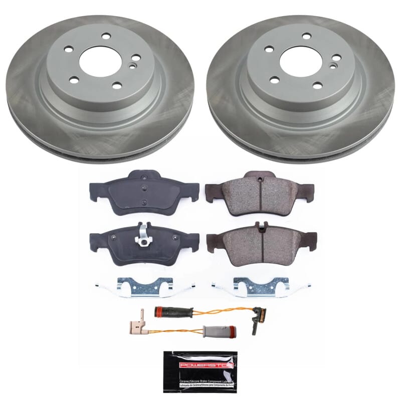 PowerStop — Semi-Coated Rotor and Low-Dust Ceramic Brake Pad Kit