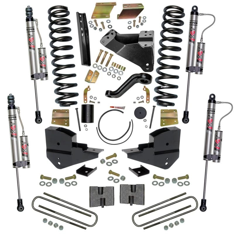 Skyjacker — 6 in. Lift Kit with Coils; Blocks; and ADX 2.0 Remote Reservoir Shocks.