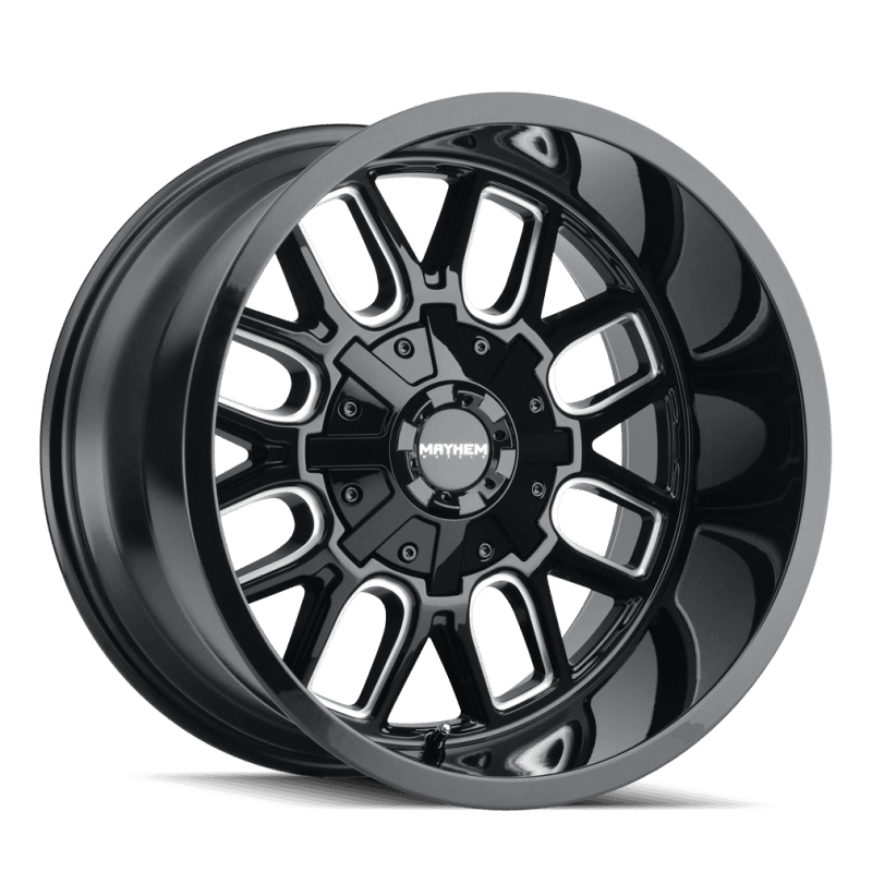 Mayhem — Mayhem 8107 Cogent 17x9 / 8x165.1 BP / -12mm Offset / mm Hub Gloss Black Milled Wheel