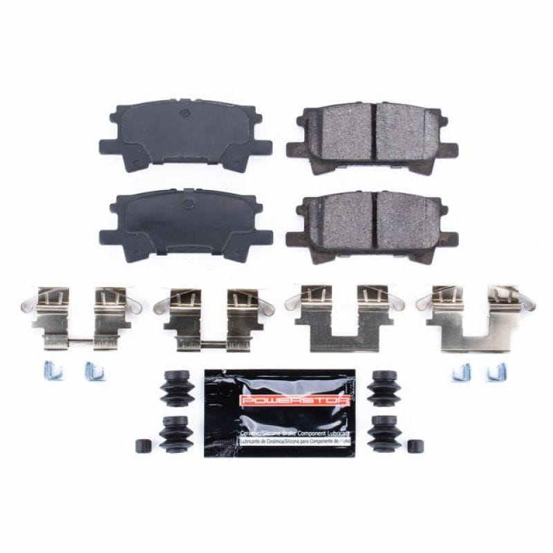 PowerStop — PowerStop - Z23 Daily Driver Carbon-Fiber Ceramic Brake Pads with Hardware Kit