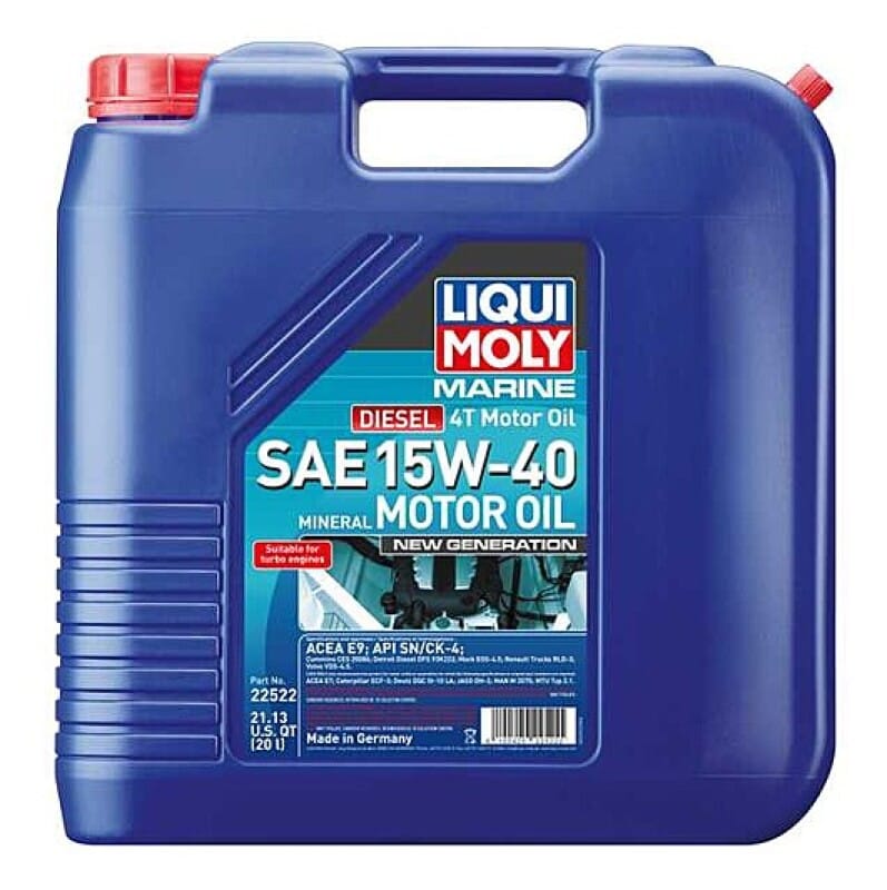 LIQUI MOLY — LIQUI MOLY 20L Marine 4T New Generation Motor Oil SAE 15W40