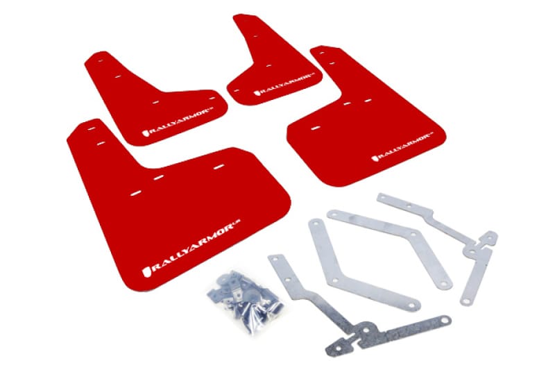 Rally Armor — Red Mud Flap/White Logo