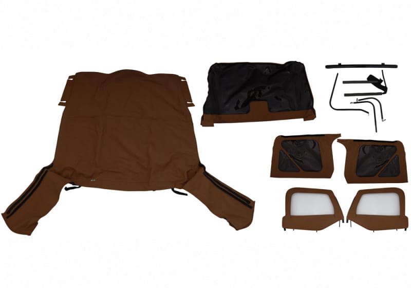 Rampage — Complete Top, Frame & Hardware for Soft Upper Doors
Complete Soft Top Kit