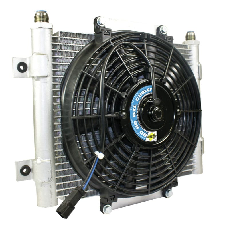 BD Diesel — BD Xtrude Transmission Cooler with Fan -10 JIC Male Connection
Xtruded Auxiliary Transmission Oil Cooler
