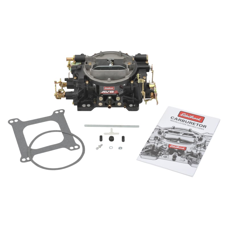Edelbrock — Edelbrock Carburetor AVS2 Series 650 CFM Manual Choke Black Powder Coated (Non-EGR)
