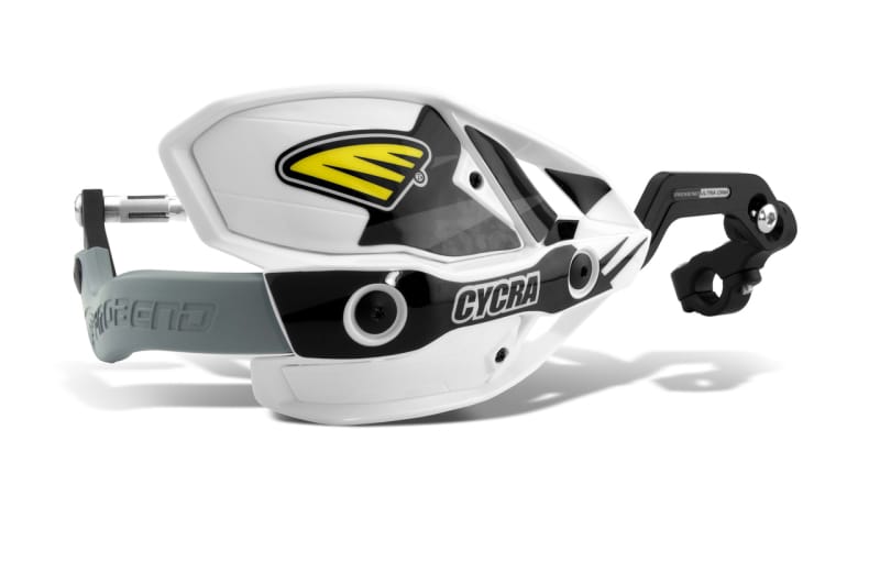 Cycra — White Shields/White Covers/Grey Guards, 1-1/8"