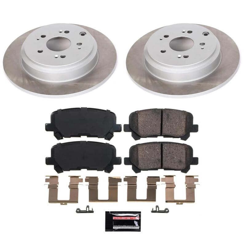 PowerStop — Semi-Coated Rotor and Low-Dust Ceramic Brake Pad Kit