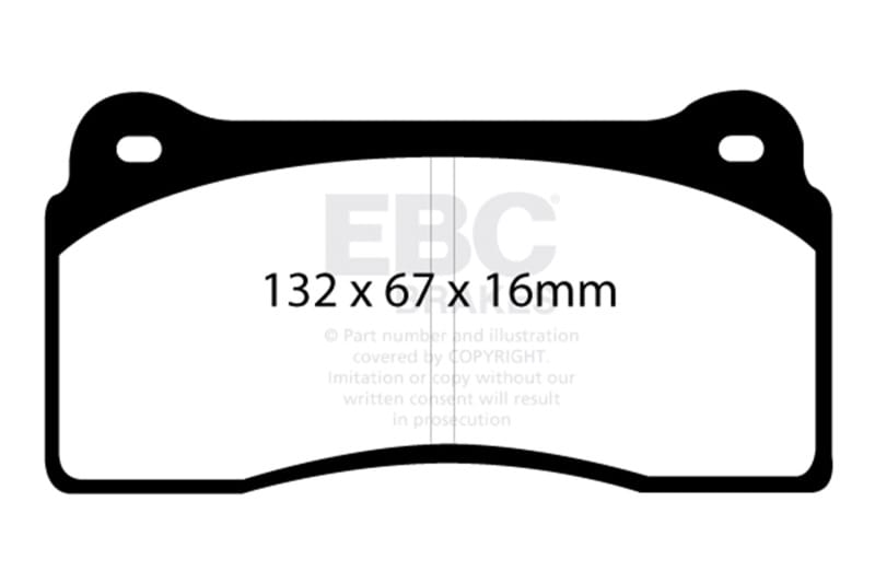 EBC — Redstuff Ceramic Low Dust Brake Pads
