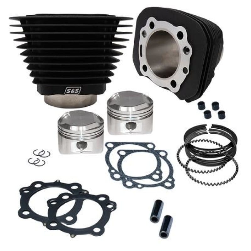 S&S Cycle — S&S Cycle 86-03 Sportster Models 1200cc Cylinder and Piston Kit - Wrinkle Black