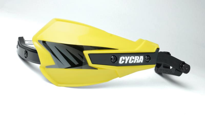 Cycra — Cycra Vortex Hand Guard/w Universal U-Clamps - Yellow