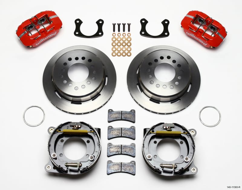 Wilwood — KIT,REAR,DISC/DRUM,SMALL FORD,2.66 OFFSE 1PC 11.00,RED