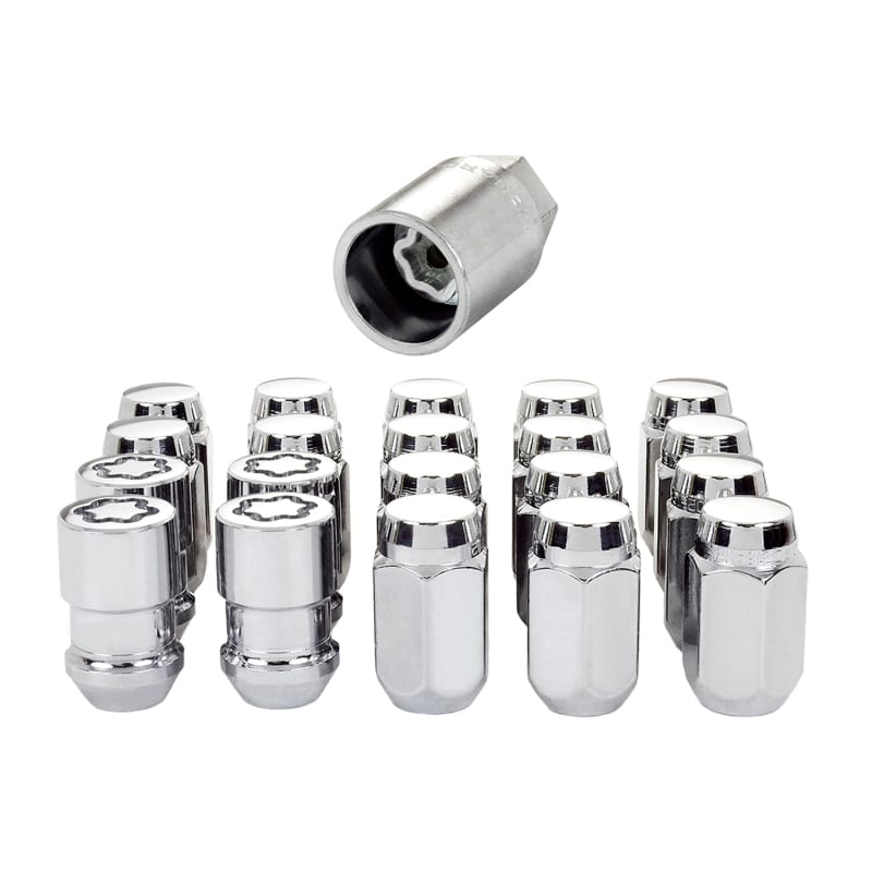 McGard — Cone Seat Exposed Style Wheel Installation Kit - Chrome - (Clamshell Packaging)