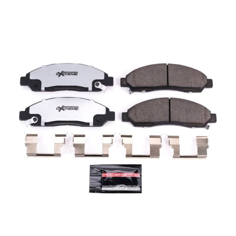 PowerStop — PowerStop - Z36 Truck and SUV Carbon-Fiber Ceramic Brake Pads with Hardware Kit