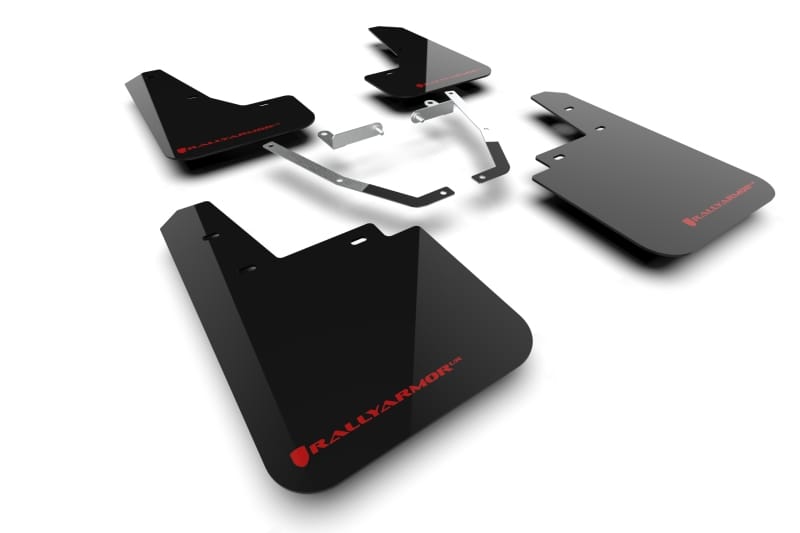 Rally Armor — Black Mud Flap/Red Logo