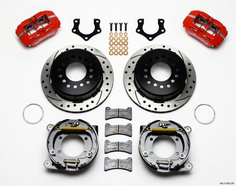 Wilwood — KIT,REAR,DISC/DRUM,MOPAR/DANA,2.36,GREEN SNAP RING,1PC 11.00,SRP,RED