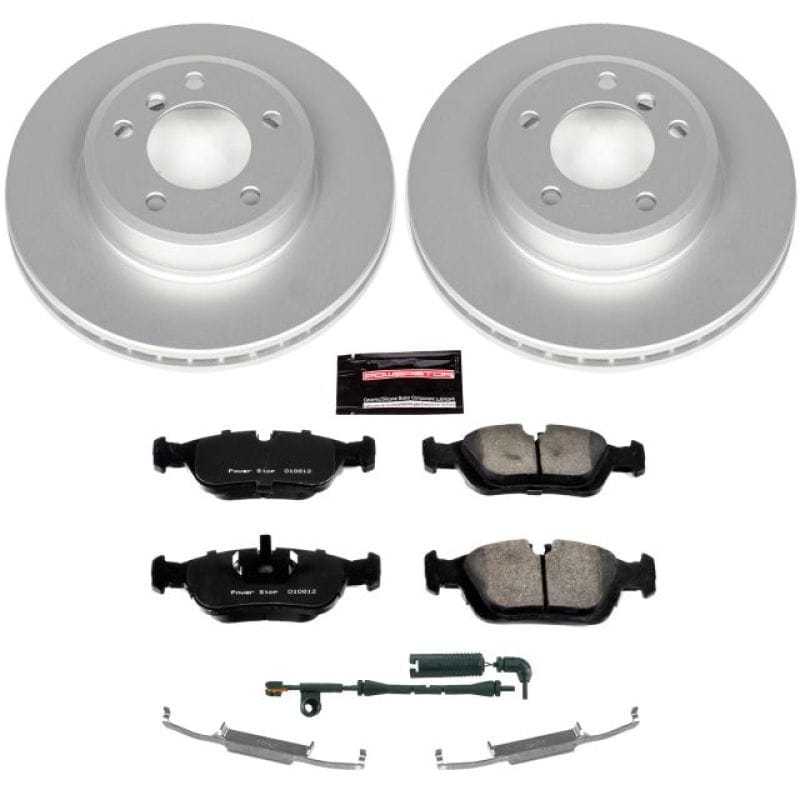 PowerStop — Genuine Geomet Coated Rotor and Carbon-Fiber Ceramic Brake Pad Kit