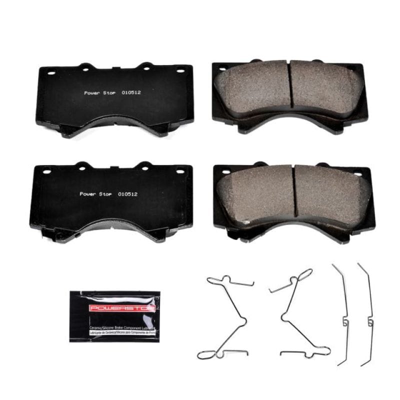 PowerStop — PowerStop - Z23 Daily Driver Carbon-Fiber Ceramic Brake Pads with Hardware Kit