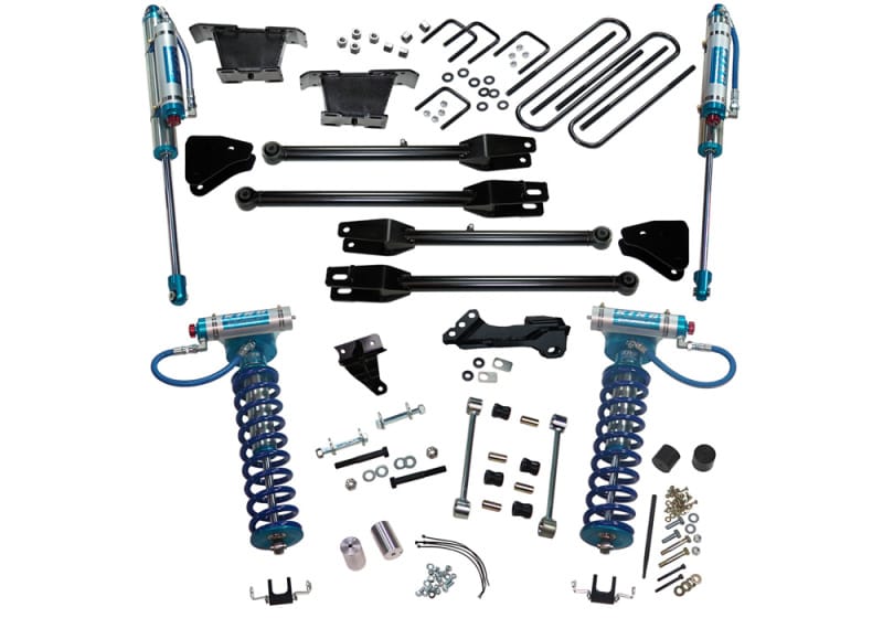 Superlift — 4" Lift Kit - 08-10 F250/F350 4WD w/ 4-Link Conversion & King Clvrs/Shocks
4in. Lift Kit-08-10 F250/F350 4WD w/4-Link Conversion/King Clvrs/Shocks