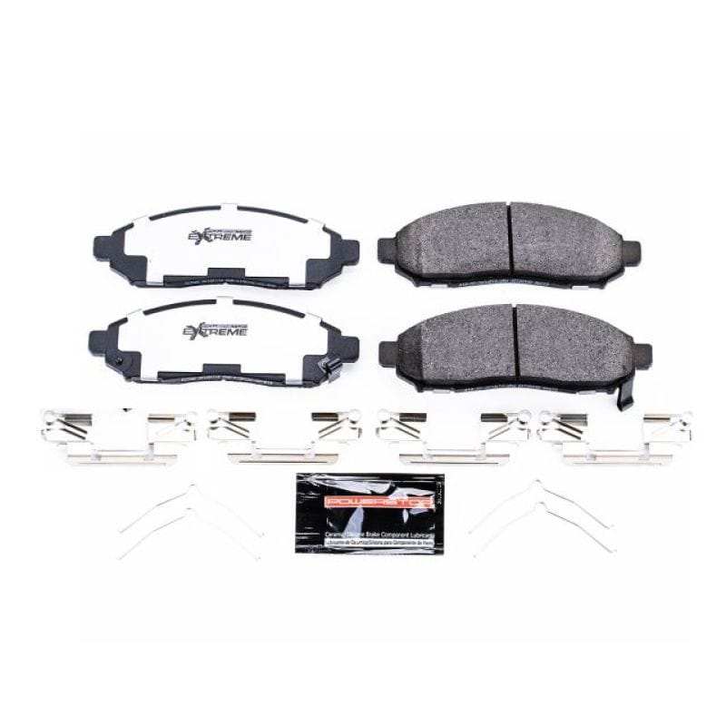 PowerStop — PowerStop - Z36 Truck and SUV Carbon-Fiber Ceramic Brake Pads with Hardware Kit