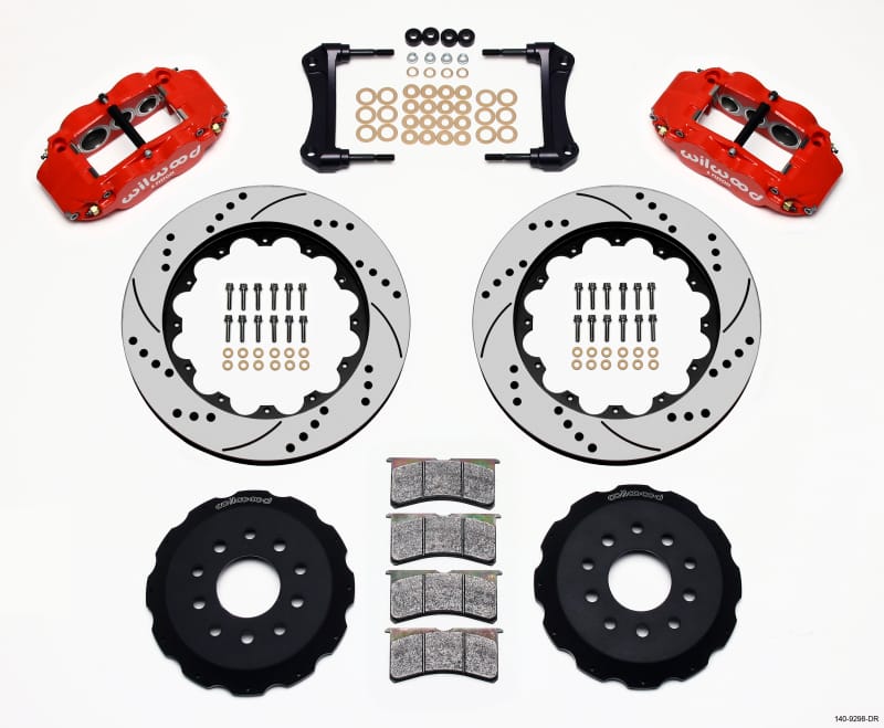 Wilwood — KIT,FRONT,C4 VETTE,88-96,14.00 ROTOR PERFORMANCE DRILLED,RED