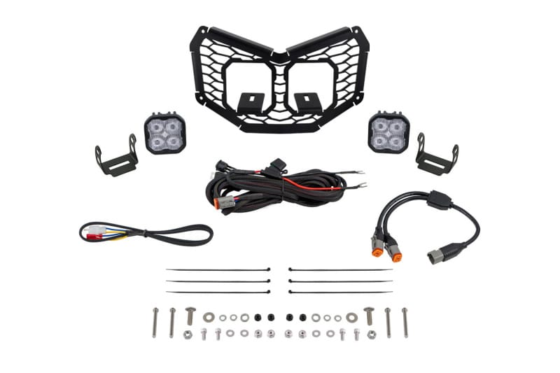 Diode Dynamics — Diode Dynamics 17-24 Can-Am Maverick X3 Stage Series LED Grille Kit - Sport White Fog