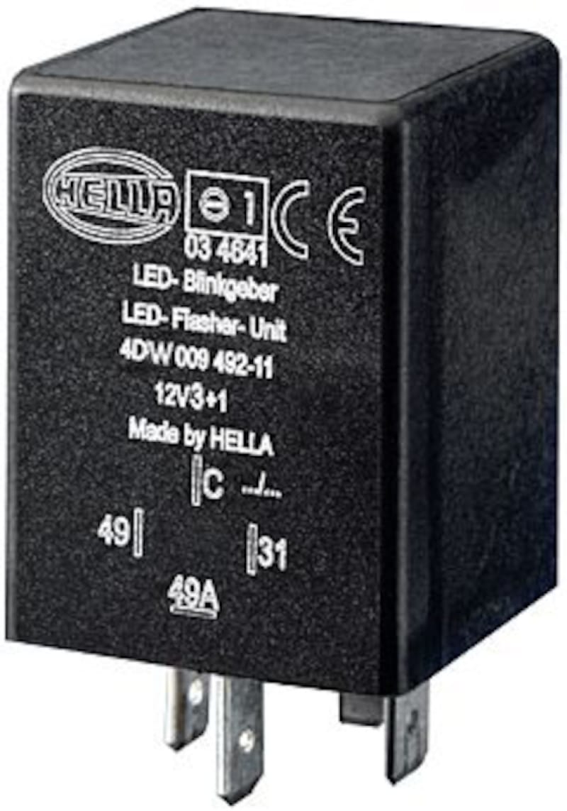 Hella — Hella Flasher Unit Led 12V 3+1
Flasher, 4 pin, 12 V