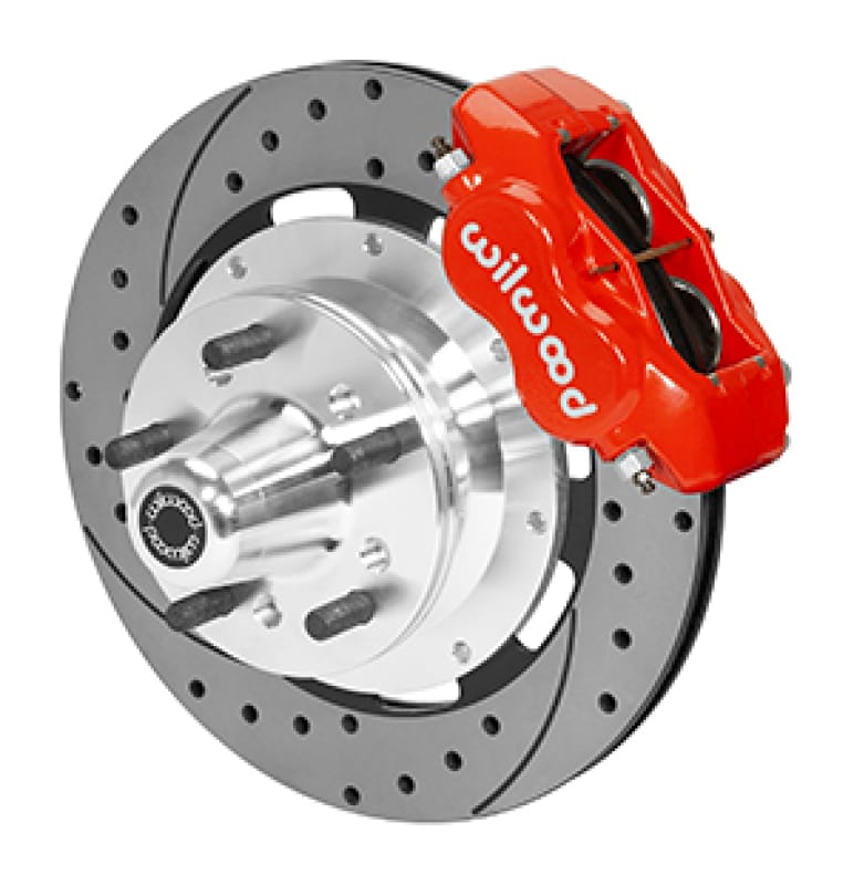 Wilwood — KIT,FRONT,65-72 DART/DUSTER,DISC SPINDLE 5x4.00 BC,FDLI,12.19 ROTOR,SRP,RED