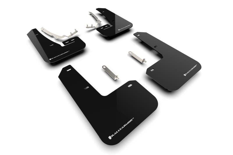 Rally Armor — Black Mud Flap/White Logo