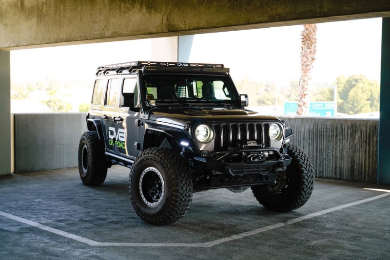 DV8 Offroad — Jeep Wrangler JL & Gladiator JT A-Pillar Dual Light Pod Mounts