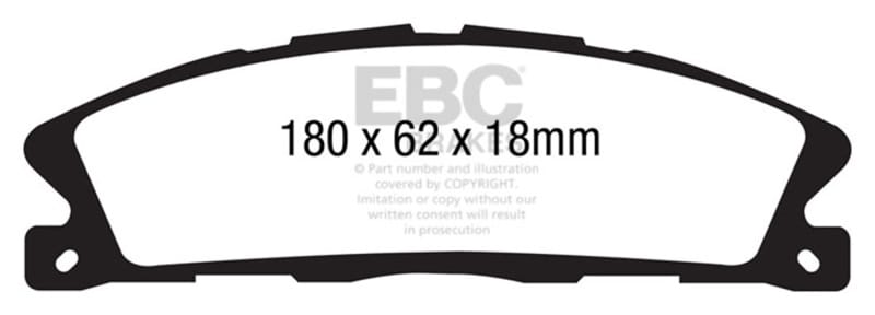 EBC — EBC 13+ Ford Explorer 3.5 Twin Turbo 4WD Greenstuff Front Brake Pads
Disc Brake Pad