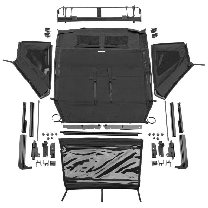 Rampage — TrailView Fastback with Fold-back Sunroof
Trailview Frameless Soft Top