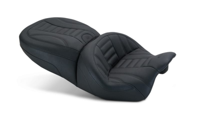 Mustang Motorcycle — Mustang 15-21 Harley Freewheeler Standard Touring Forward Deluxe 1PC Seat - Black