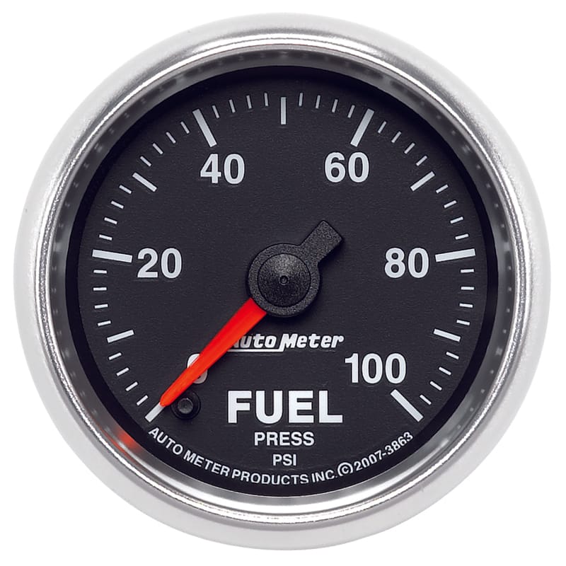 AutoMeter — GAUGE, FUEL PRESSURE, 2 1/16", 100PSI, DIGITAL STEPPER MOTOR, GS