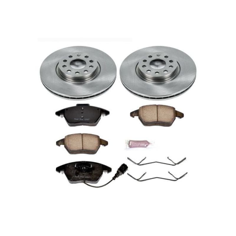 PowerStop — OE Stock Replacement Low-Dust Ceramic Brake Pad and Rotor Kit