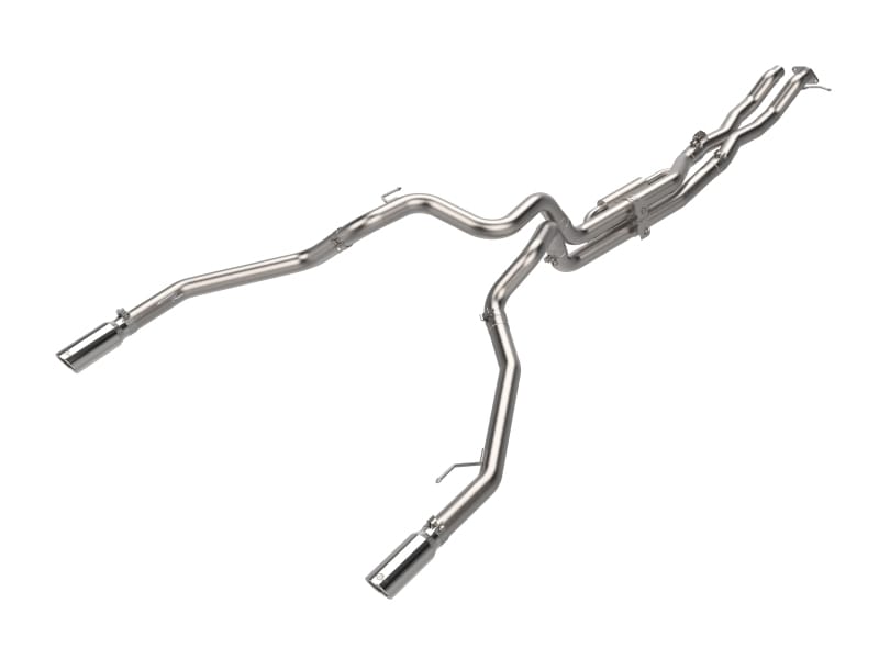 aFe — Vulcan Series 3 IN 304 Stainless Steel Cat-Back Exhaust System w/Polished Tip