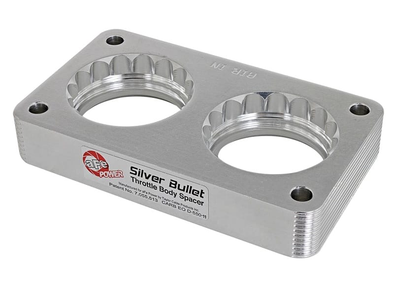 aFe — Silver Bullet Throttle Body Spacer Kit
Silver Bullet Throttle Body Spacer